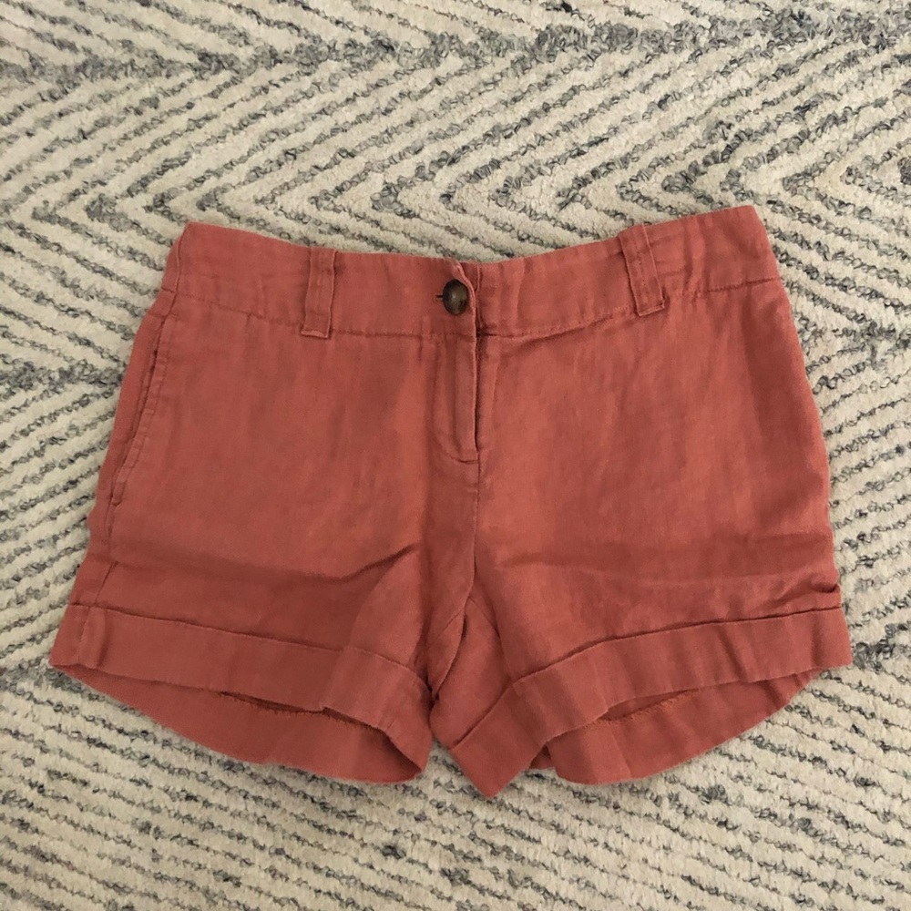 Rust, size 0 Ann Taylor cotton shorts